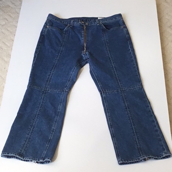 Rag & Bone Blue Bain Iver Pant Cropped Flair - Picture 5 of 8